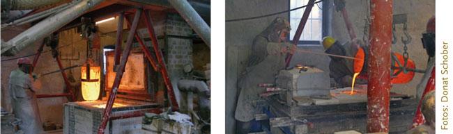 in gestalt gegossen guss